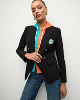 Miami Dolphins Dickey Jacket in Black/Silver | Veronica Beard