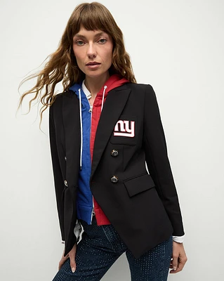 New York Giants Dickey Jacket in Black/Silver | Veronica Beard