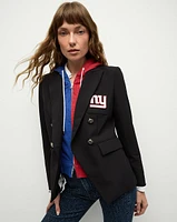 New York Giants Dickey Jacket in Black/Silver | Veronica Beard