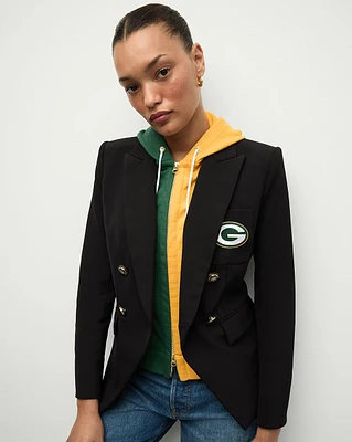 Green Bay Packers Dickey Jacket in Black/Gold | Veronica Beard