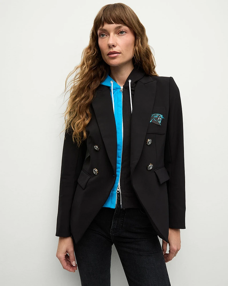 Carolina Panthers Dickey Jacket in Black/Silver | Veronica Beard