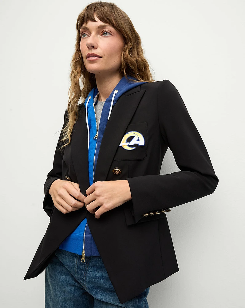 Los Angeles Rams Dickey Jacket in Black/Gold | Veronica Beard