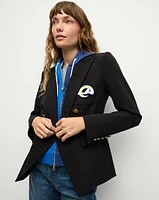 Los Angeles Rams Dickey Jacket in Black/Gold | Veronica Beard