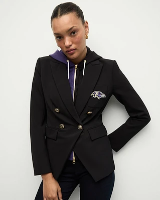 Baltimore Ravens Dickey Jacket in Black/Gold | Veronica Beard