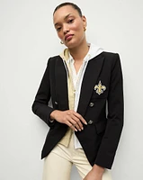 New Orleans Saints Dickey Jacket in Black/Gold | Veronica Beard