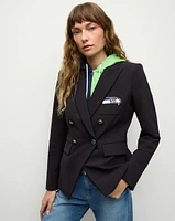 Seattle Seahawks Dickey Jacket in Navy/Silver | Veronica Beard