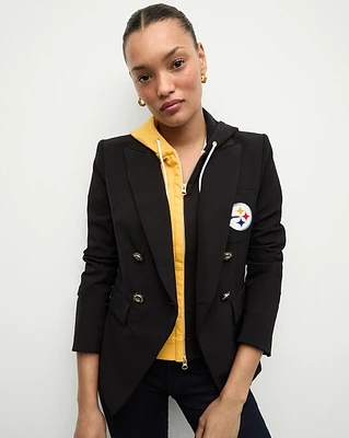 Pittsburgh Steelers Dickey Jacket in Black/Gold | Veronica Beard