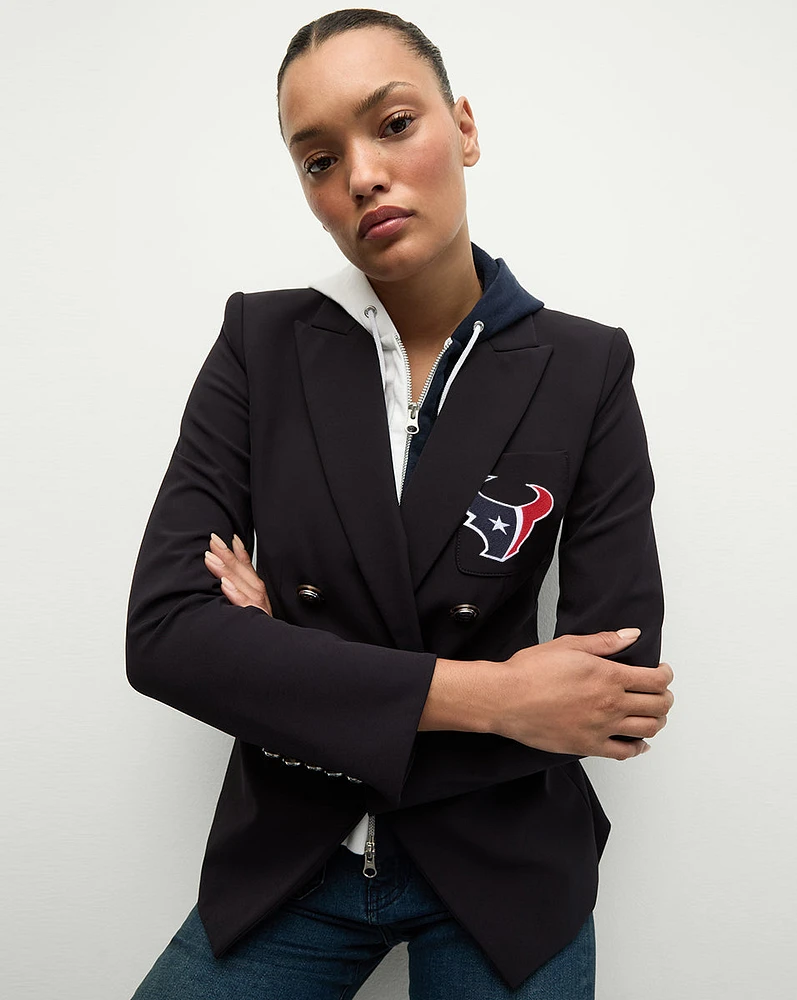 Houston Texans Dickey Jacket in Navy/Silver | Veronica Beard