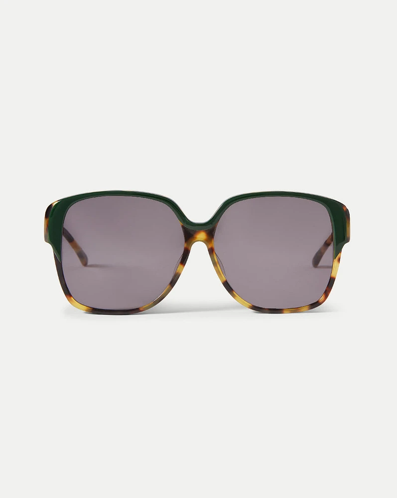 Brigitte Oversized Sunglasses in | Veronica Beard