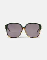 Brigitte Oversized Sunglasses in | Veronica Beard