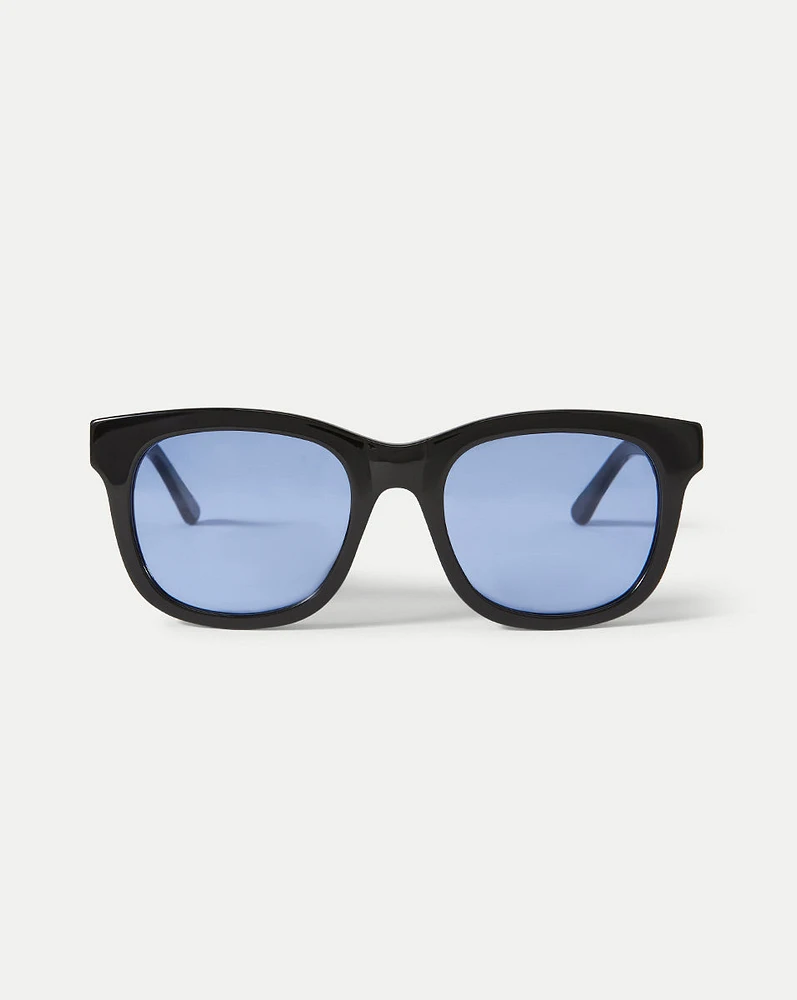 Jane Square-Frame Sunglasses in Black | Veronica Beard