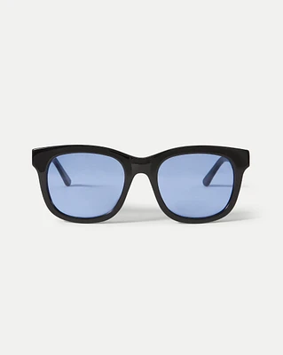 Jane Square-Frame Sunglasses in Black | Veronica Beard