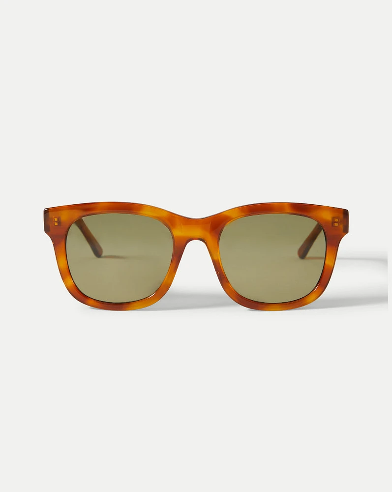 Jane Square-Frame Sunglasses in Honey | Veronica Beard