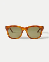Jane Square-Frame Sunglasses in Honey | Veronica Beard