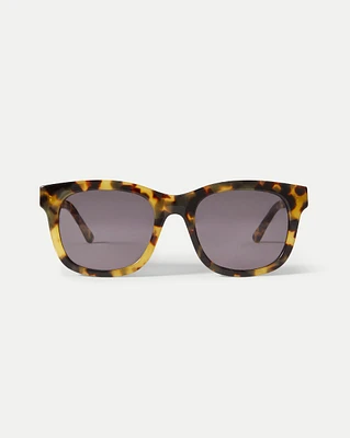 Jane Square-Frame Sunglasses in Tortoise | Veronica Beard
