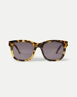 Jane Square-Frame Sunglasses in Tortoise | Veronica Beard