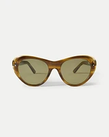 Edie Cat-Eye Sunglasses in Tortoise | Veronica Beard