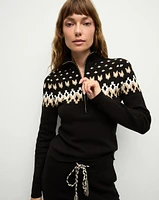 Fairbanks Blanche Knit Turtleneck in Black | Veronica Beard