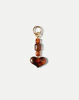 Heart Bag Charm in Brown | Veronica Beard