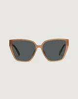 Oversized Cat-Eye Tan Sunglasses | Veronica Beard