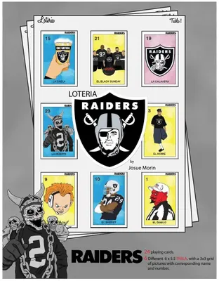 Raiders Loteria by Ruthlezz Society