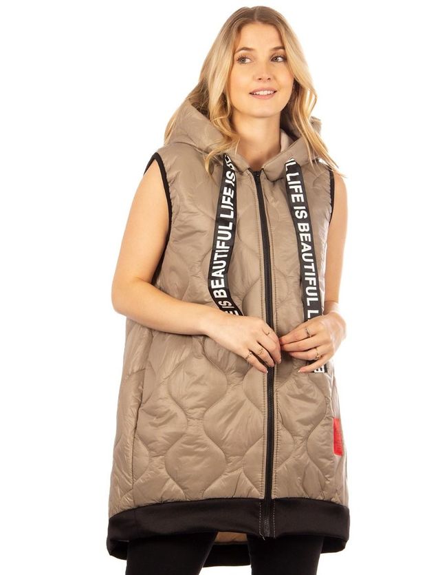 Cropped Quilted Vest for Girls