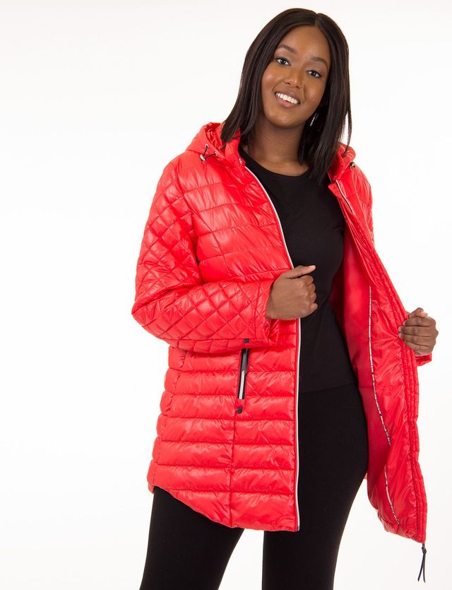 Coats Long shimmer puffer jacket by Novelti (207-4019HA | Bayshore Shopping Centre