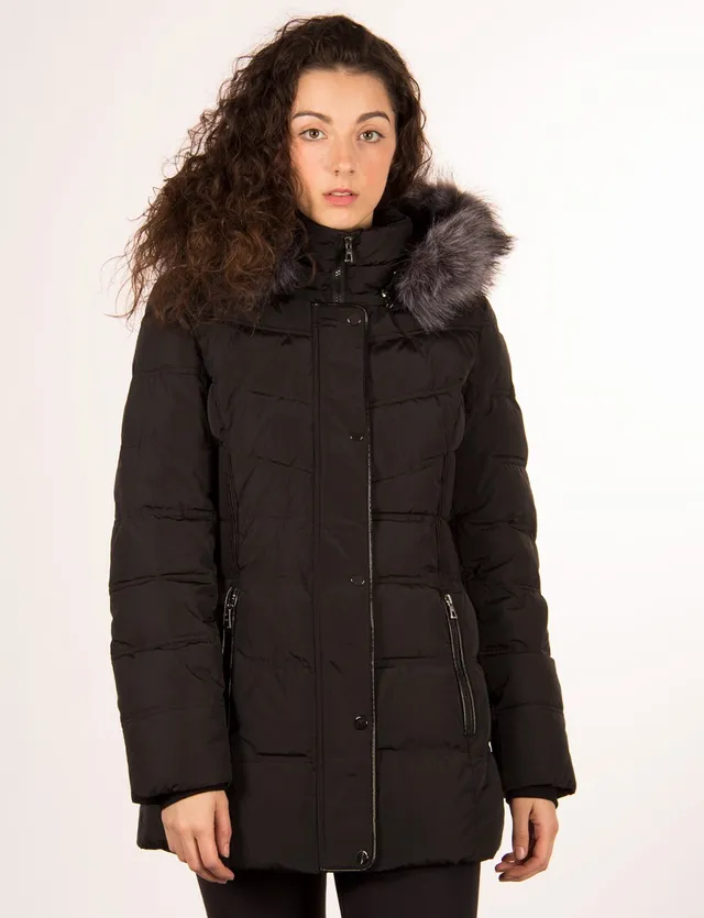 Quilted Detail Cozy Sherpa Coat