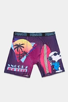Mens Peanuts Retro Surf Boxer Brief - Purple /