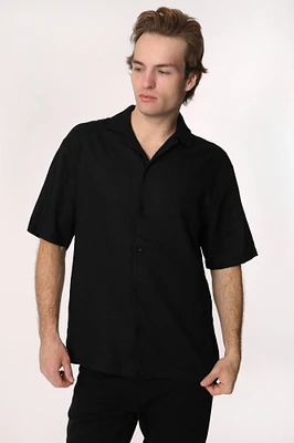 West49 Mens Linen Button-Up - /