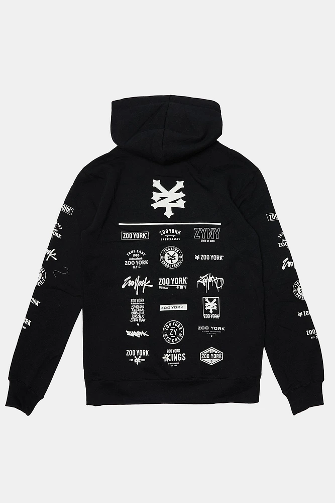 Zoo York Mens Logos Hoodie - /