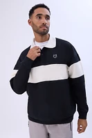 Zoo Yok Mens Colour Block Polo Sweatshirt - /