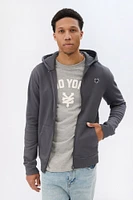 Zoo York Mens Embroidered Logo Zip-Up Hoodie - /