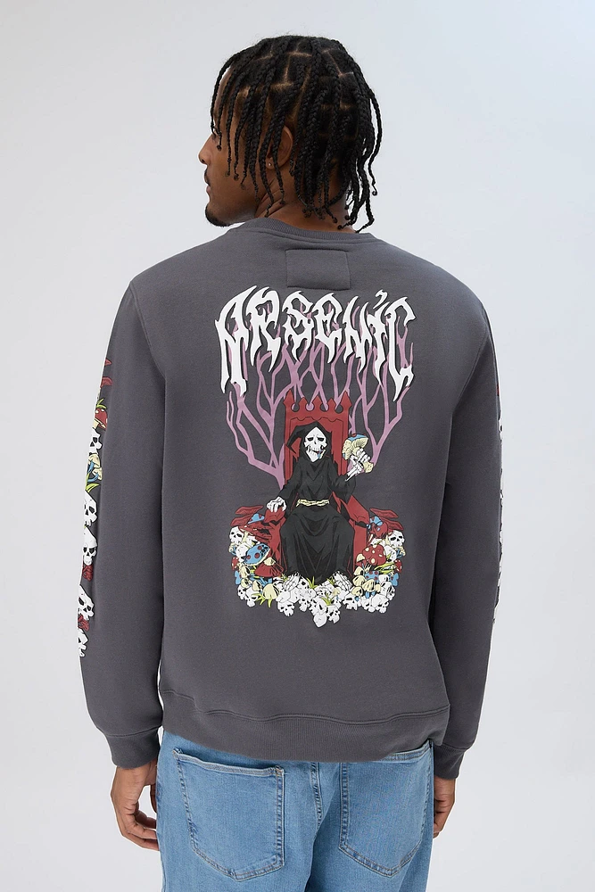 Arsenic Mens Reaper Graphic Sweatshirt - /