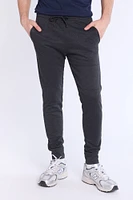 Mens Basic Tech Fleece Jogger - Heather Grey /