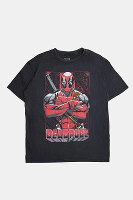 Mens Deadpool Graphic T-Shirt - Black /