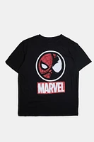 Mens Marvel Spider-Man & Venom T-Shirt - Black /