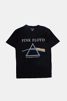 Mens Pink Floyd Acid Wash T-Shirt - Black /