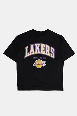 Mens LA Lakers Oversized T-Shirt - Black /