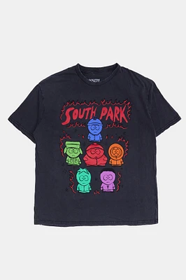 Mens South Park Graphic T-Shirt - Black /