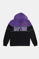 Mens Toronto Raptors Colour Block Hoodie - Black /