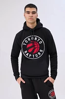 Mens Toronto Raptors Chenille Logo Hoodie - Black /