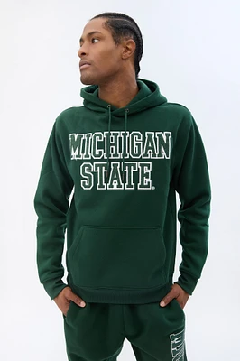 Mens Michigan State Hoodie - Green /