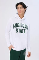 Mens Michigan State Hoodie - White /