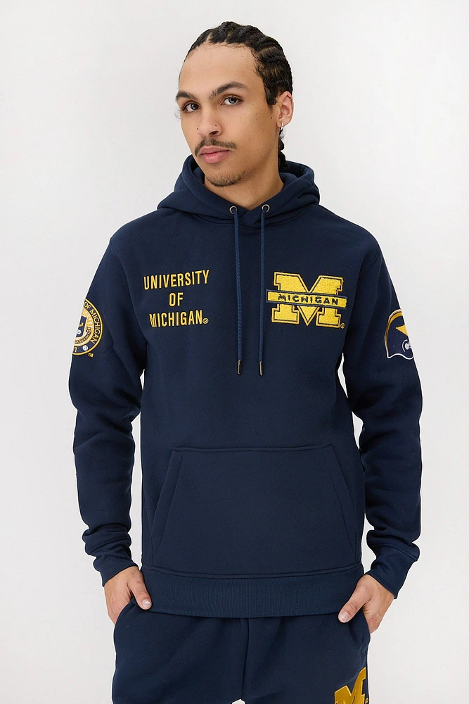 Mens University Of Michigan Hoodie - Navy /