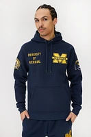 Mens University Of Michigan Hoodie - Navy /