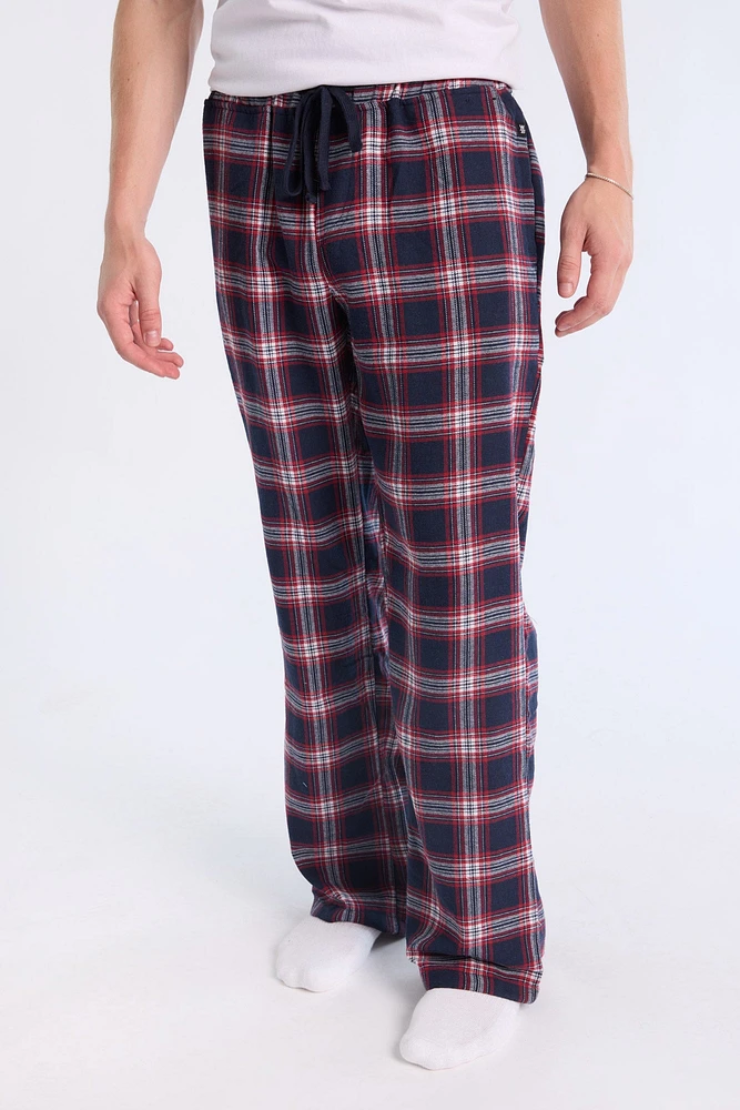 West49 Mens Navy Plaid Pajama Bottoms - /