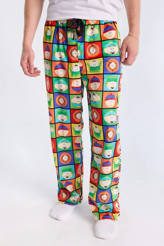 Mens South Park Pajama Bottoms - Orange /