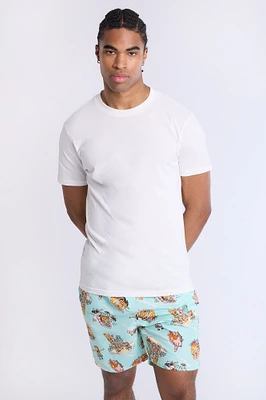 Mens SpongeBob Beach Short 7" - Jade /