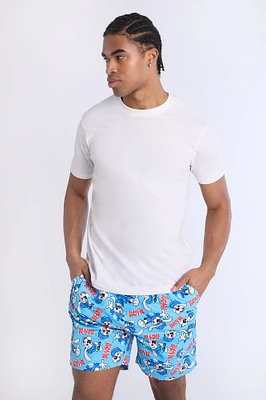 Mens Slush Puppie Beach Short 7" - Light Blue /